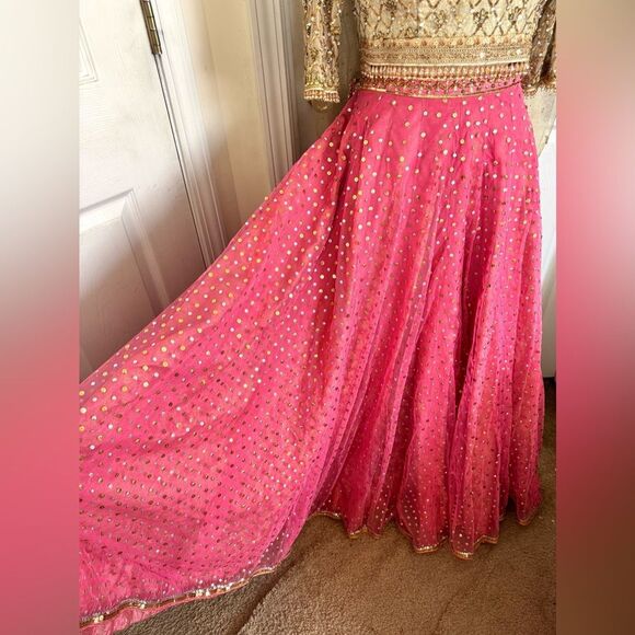 NOMI ANSARI AUTHENTIC LUXURY PAKISTANI DESIGNER COUTURE DRESS - Picture 12 of 16